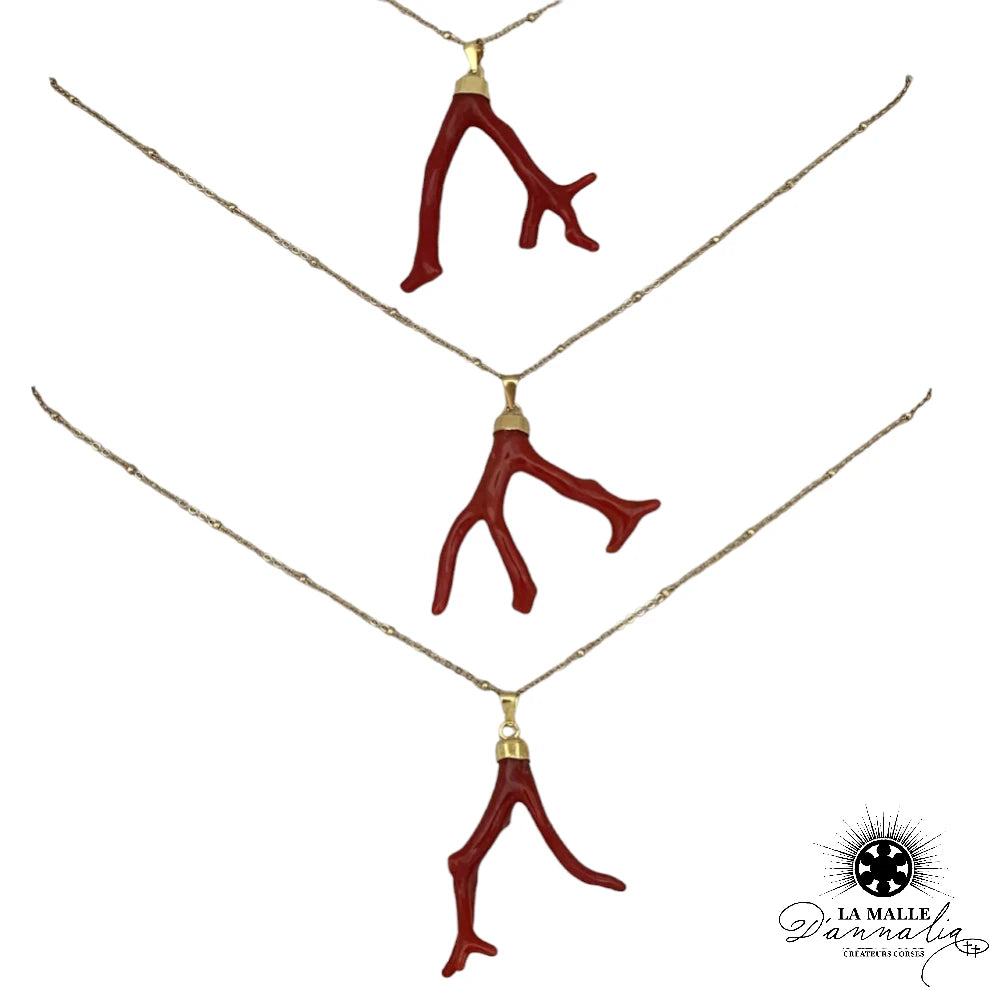 lamalledannalia-Collier-Acier-branche-corail-rouge