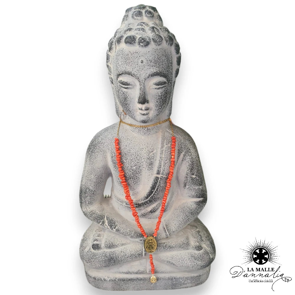 lamalledannalia-Collier-corail-rouge-perle-vierge-douille-bouda-creation