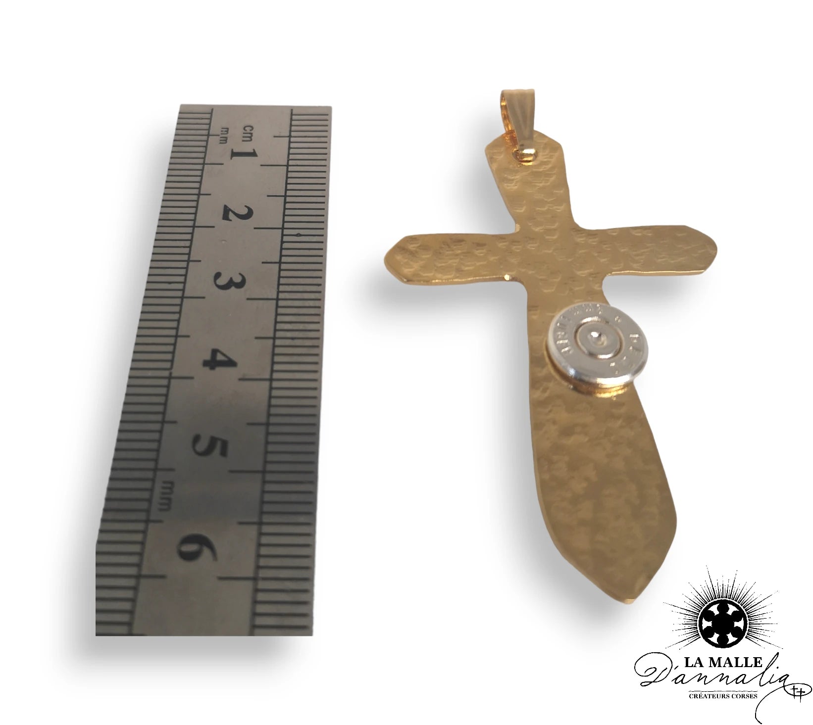 Pendentif Croix Artisanal Métamorphose de Douille