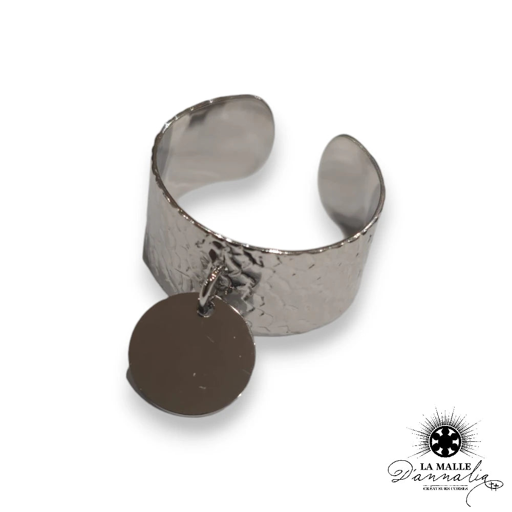 lamalledannalia-Personnalisation-gravure-Bague-Acier-Inoxydable-316L-argent