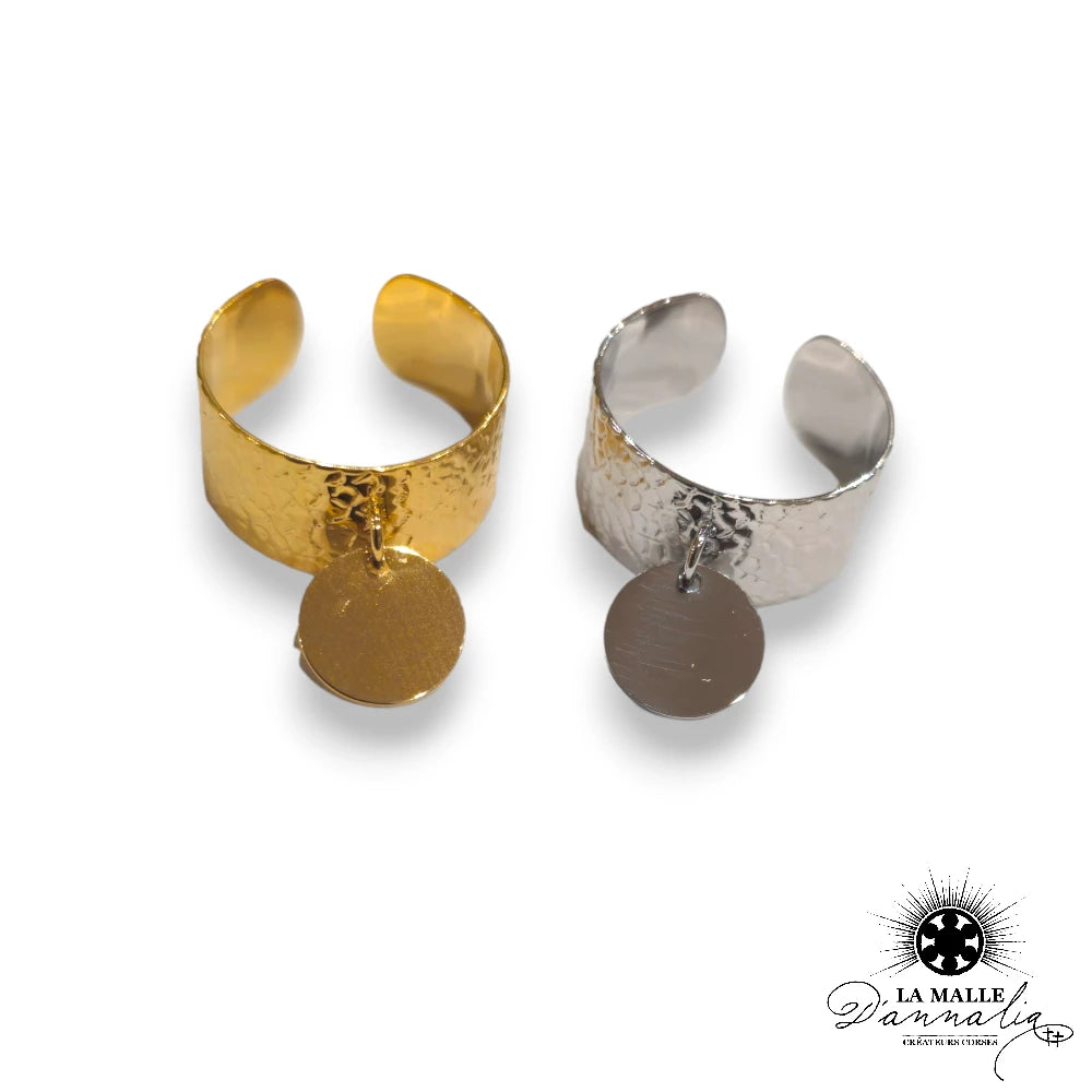 lamalledannalia-Personnalisation-gravure-Bague-Acier-Inoxydable-316L-dore-argent