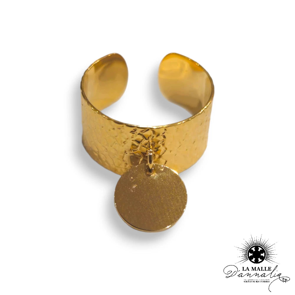lamalledannalia-Personnalisation-gravure-Bague-Acier-Inoxydable-316L-dore