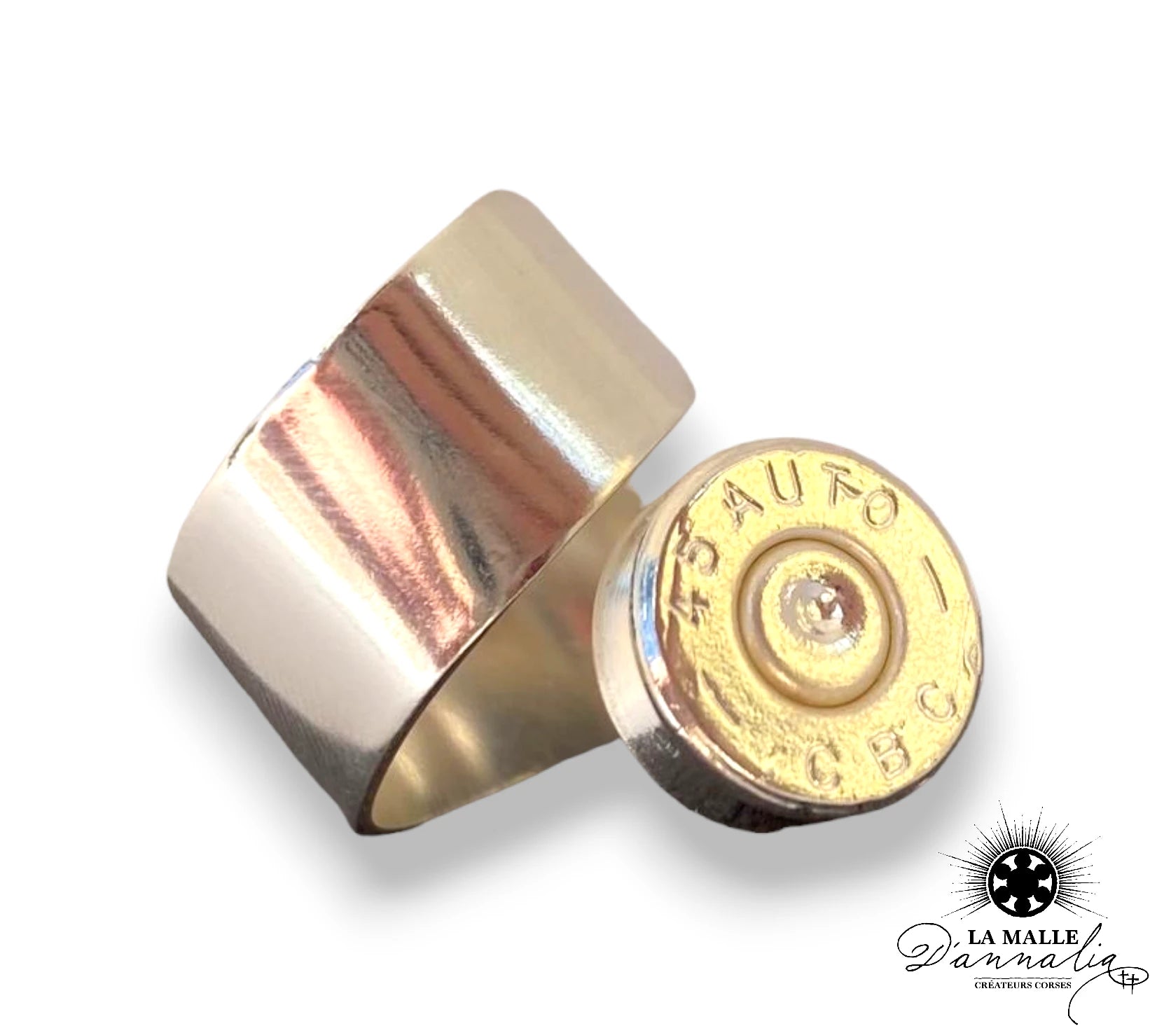 lamalledannalia-bague-douille-45auto-argent-corse