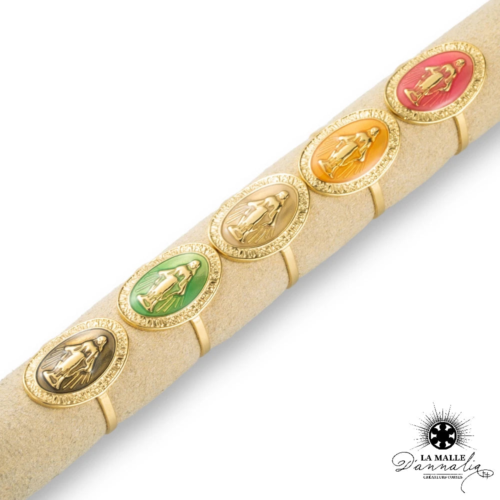 lamalledannalia-bijou-bague-acier-inoxydable-dore-vierge-noir-vert-rouge-madone-religieux