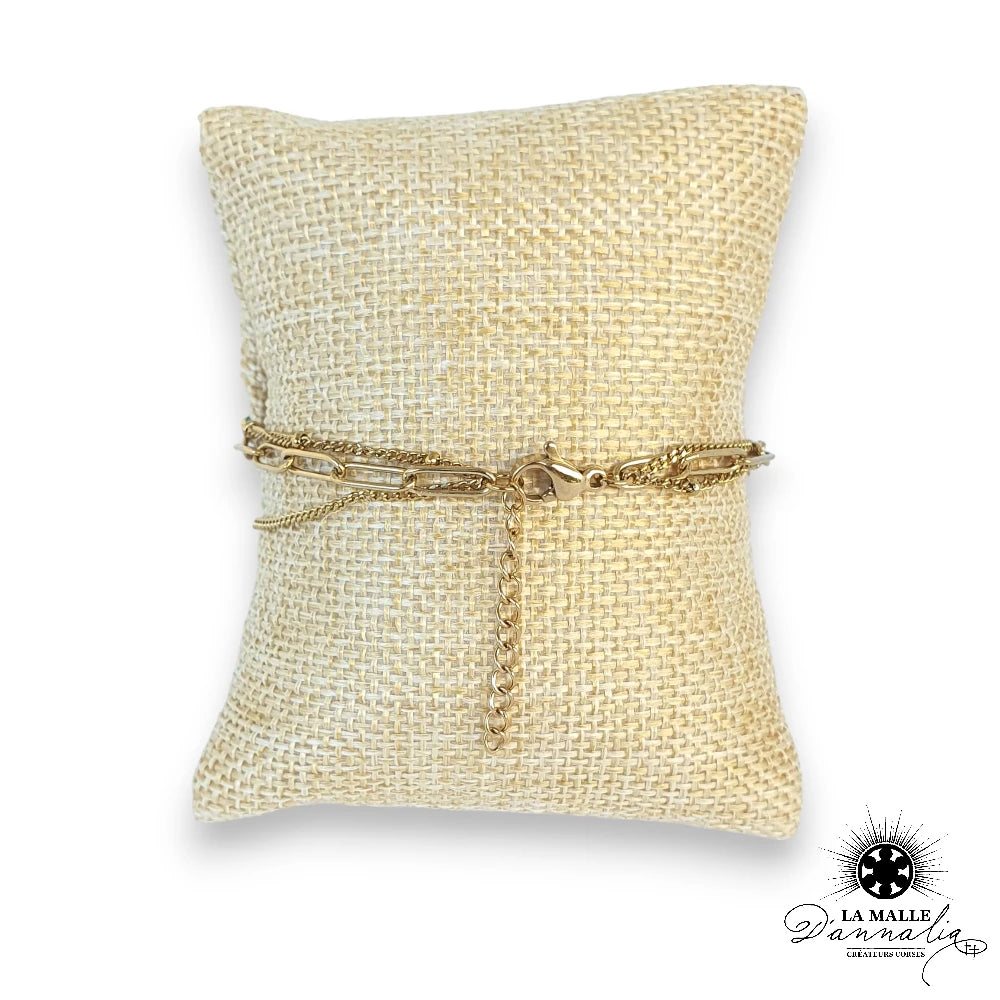 lamalledannalia-bijou-bracelet-acier-inoxydable-croix-fermoir-chaine