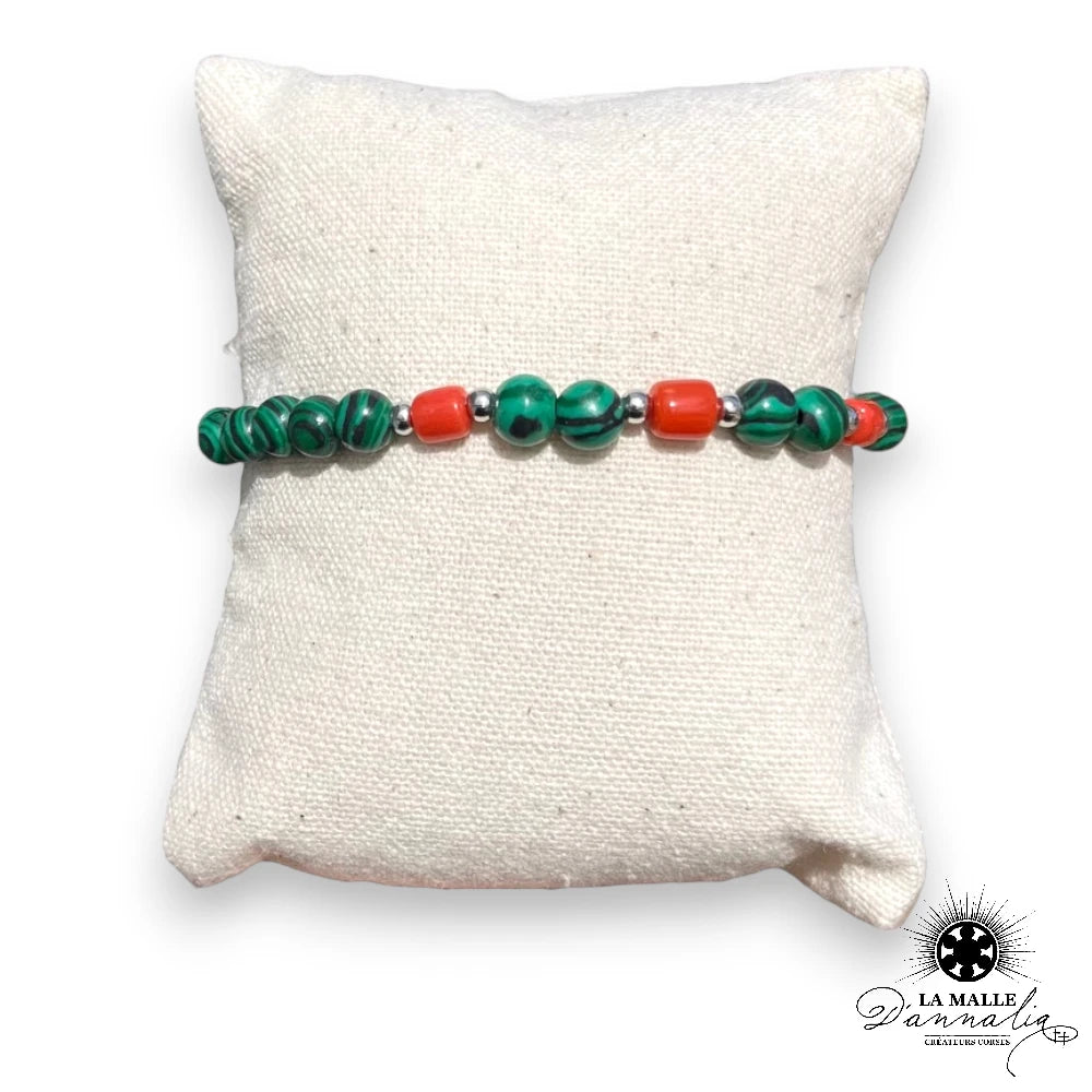 lamalledannalia-bijou-bracelet-corail-perle-acier-inoxydable-malachite-argent
