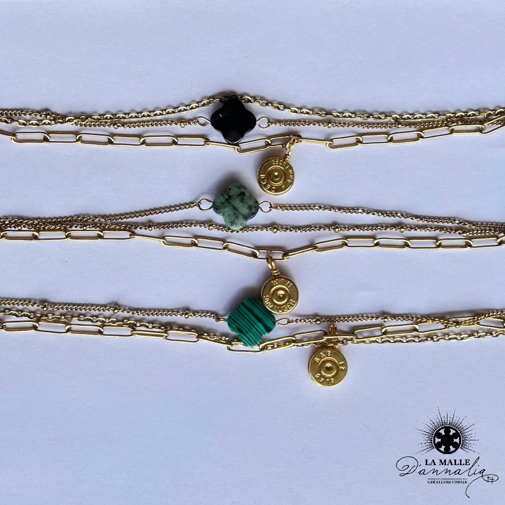 lamalledannalia-bijou-bracelet-douille-pierre-chaine-trefle