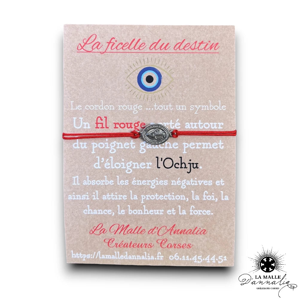 lamalledannalia-bijou-bracelet-fil-rouge-cordon-rouge-vierge-religieux-acier-inoxydable-argent-createur-corse