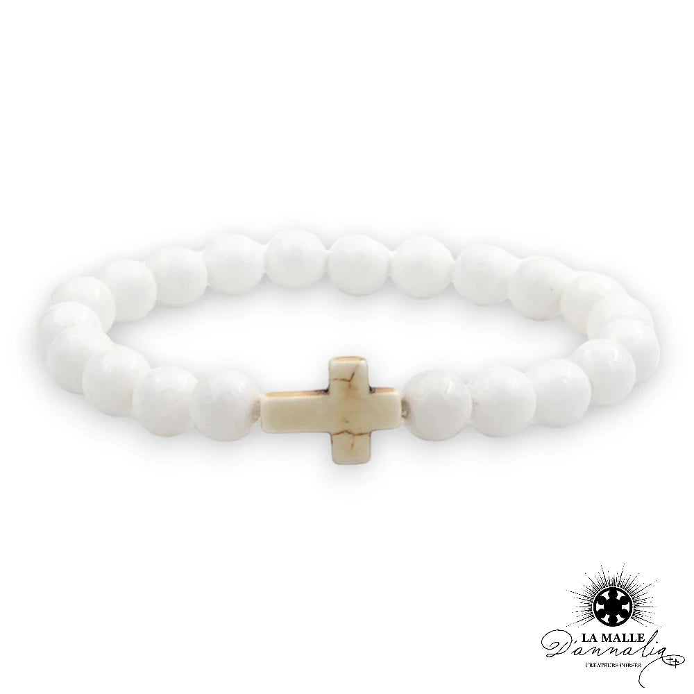 lamalledannalia bijou bracelet perle croix homme femme fois religieu
