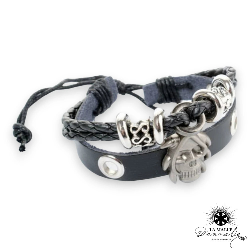 tête de mort bracelet lamalledannalia