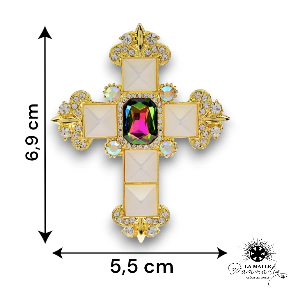 lamalledannalia-bijou-broche-croix-fantaisie-strass-dore-mesure