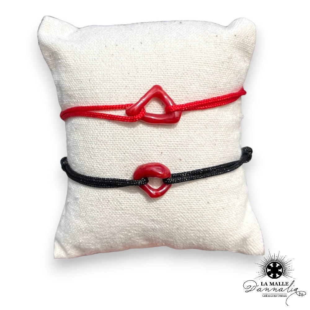 lamalledannalia-bijou-corail-bracelet-cordon-rouge-noir