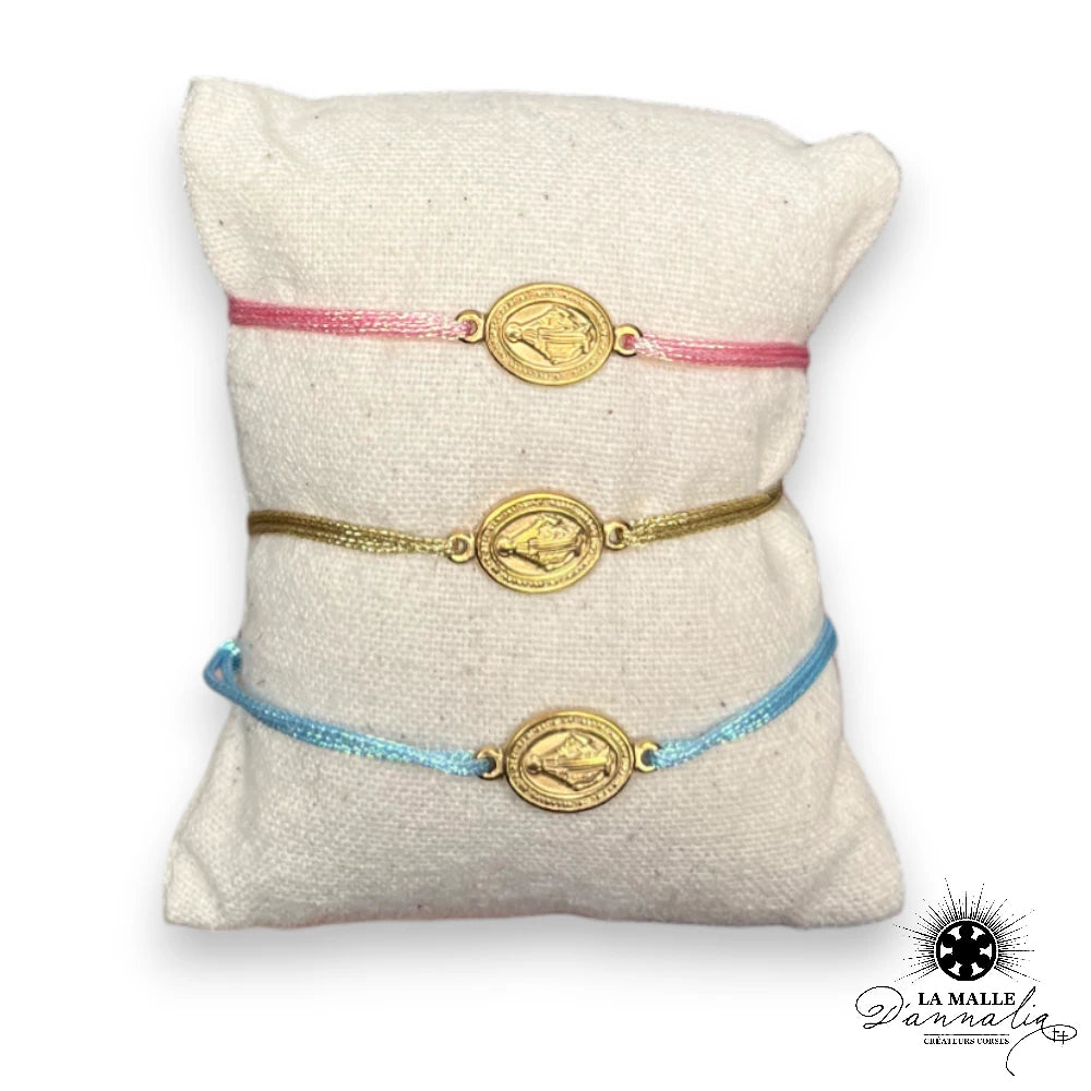 Bracelet Vierge Marie - Doré ou Argenté - Fait Main à Bastia
