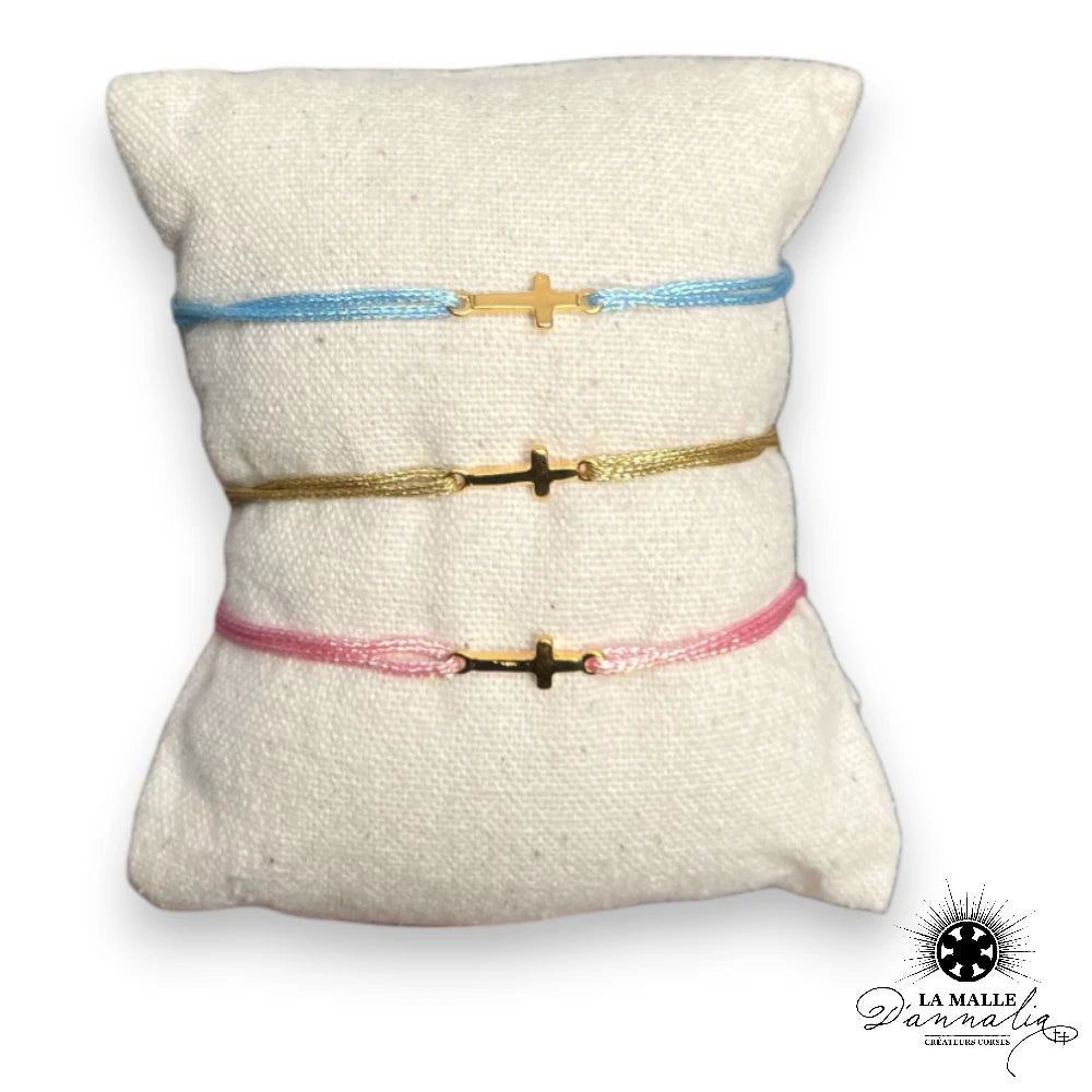 lamalledannalia-bijou-croix-bracelet-paillette-rose-bleu-or