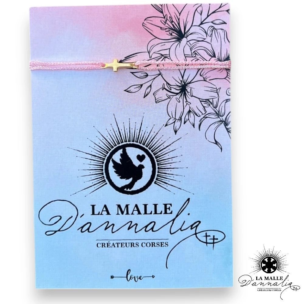 lamalledannalia-bijou-croix-bracelet-paillette-rose