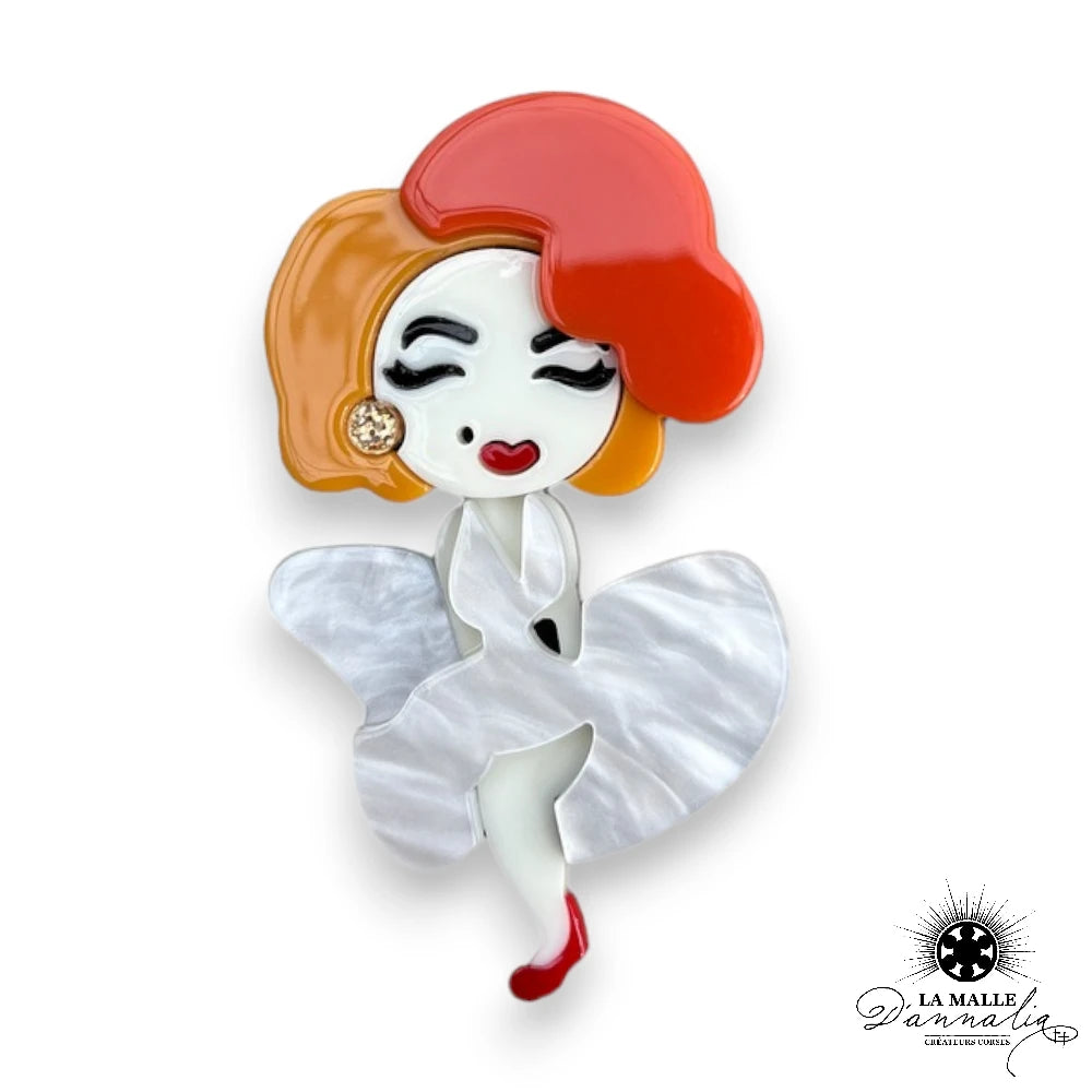 Broche bijou Marilyn Monroe