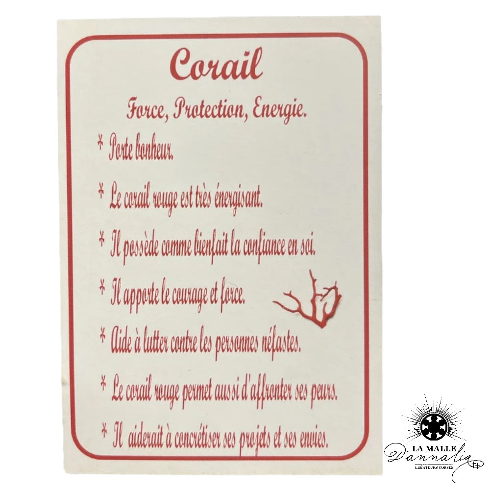 Bracelet Fil Rouge, Corail et Corne - Un talisman protecteur