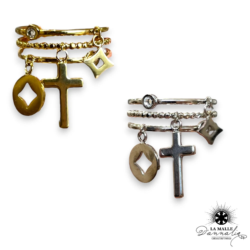 lamalledannalia-bijou-fantaisie-strass-dore-acierinoxydable-bague-baguedore-croix-religieux-acier-inoxydable-reglable-baguereglable-bague-baguestrass-baguepampilles-bagueetoile
