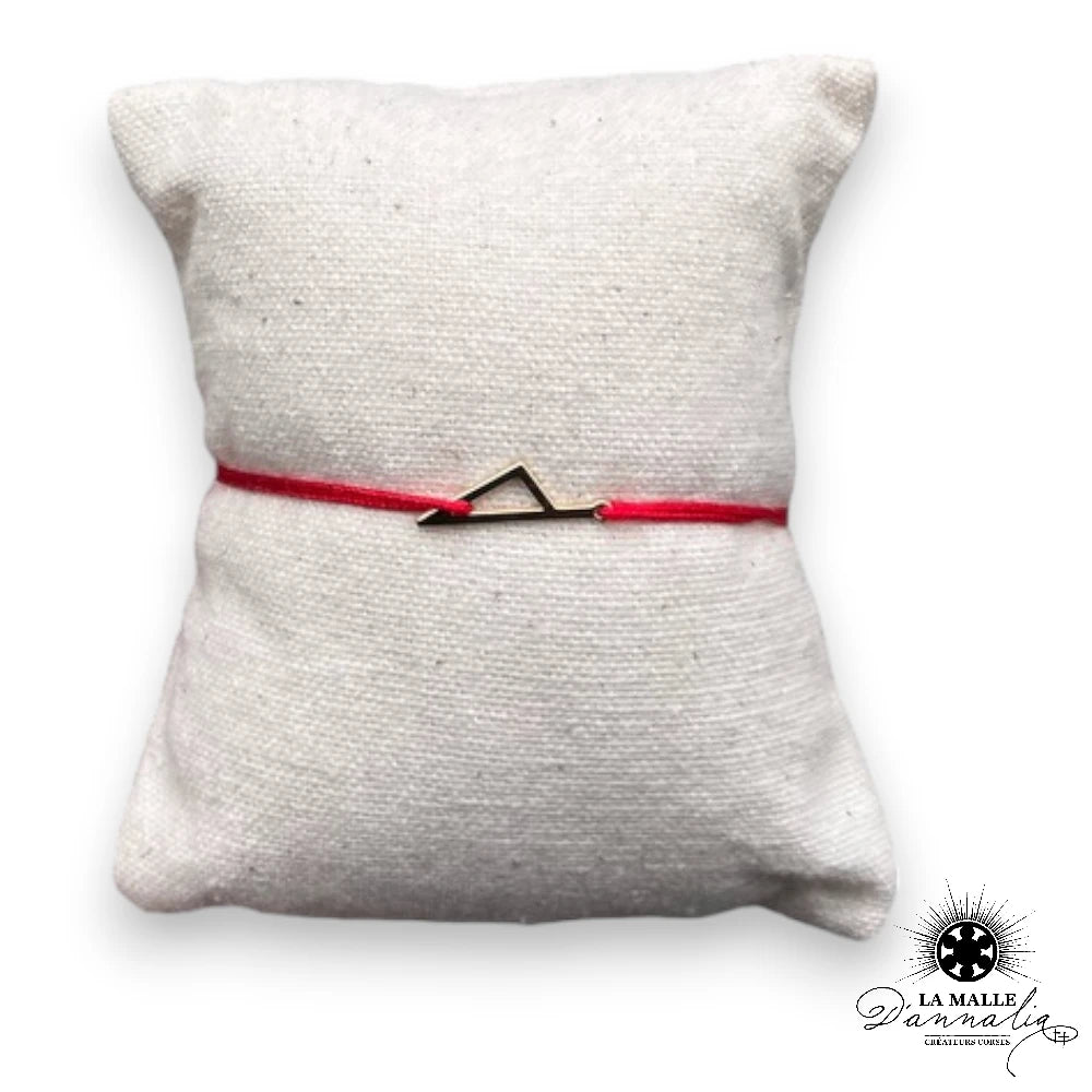 Bracelet fil rouge corse argent ou plaqué or