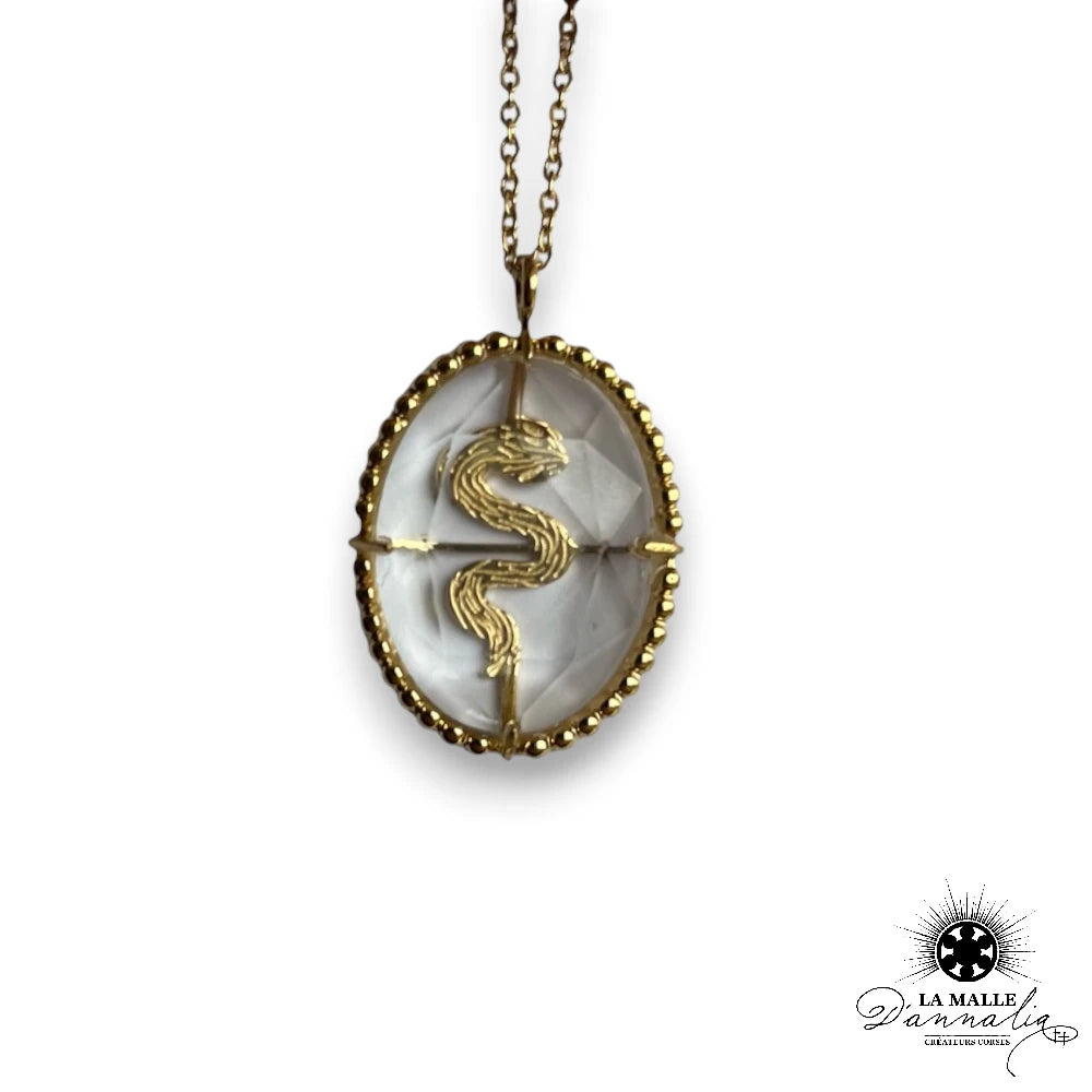 lamalledannalia-bijou-strass-dore-AcierInoxydable-medaillon-serpent-chrystal