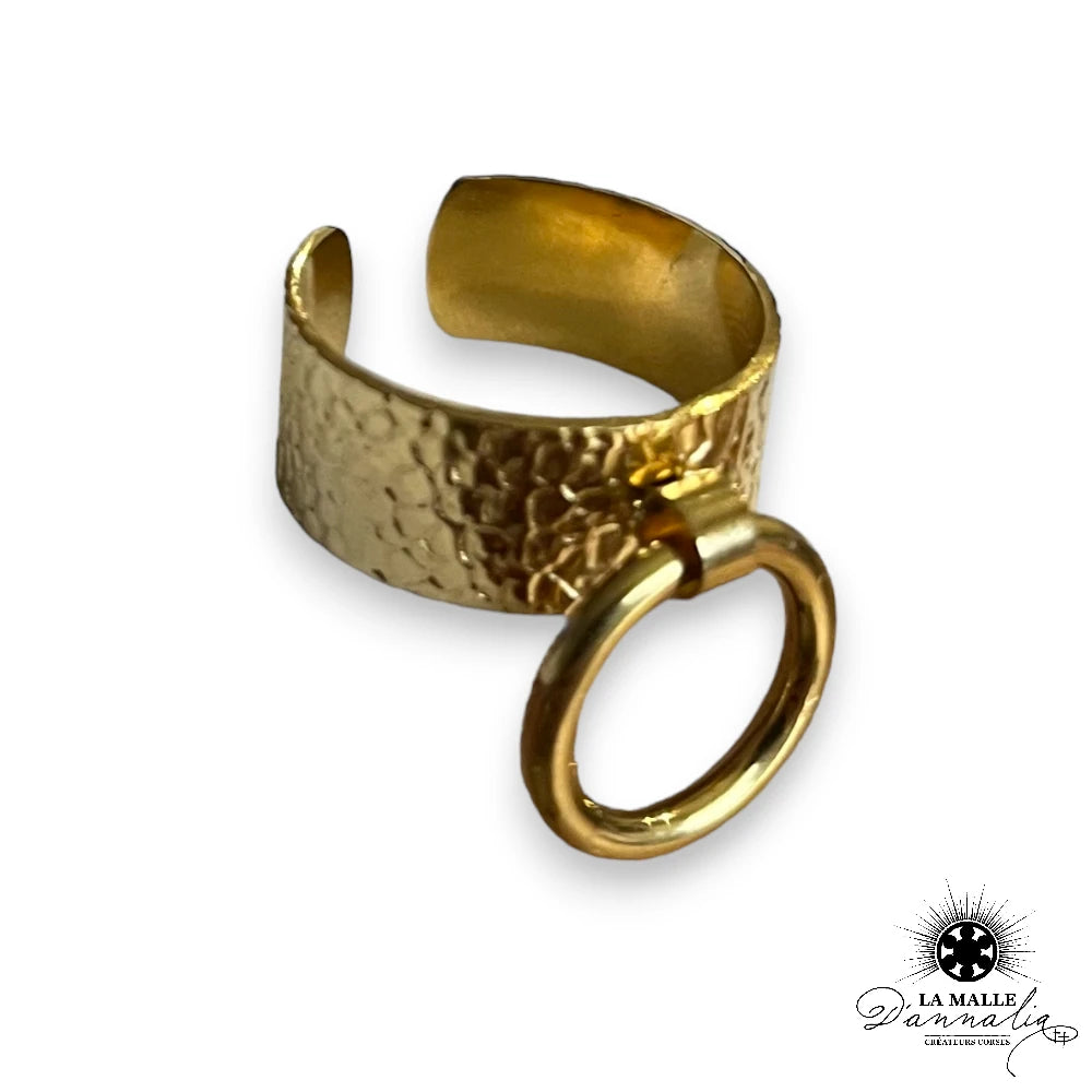 lamalledannalia-bijoux-bague-acierinoxydable-dore-baguedore-bague-martele-anneau