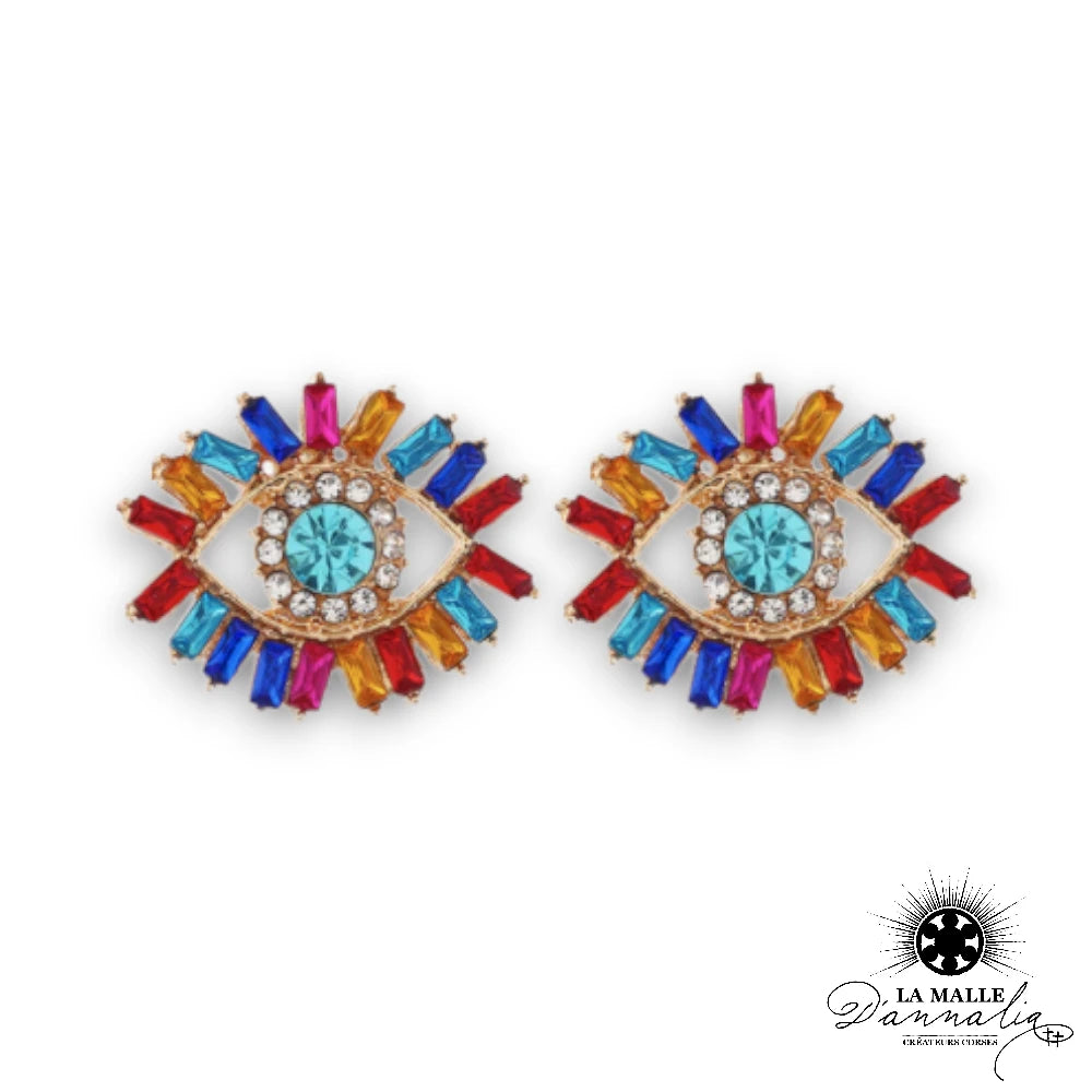 lamalledannalia-bijoux-boucle-oreille-oeil-fantaisie-bleu-rouge