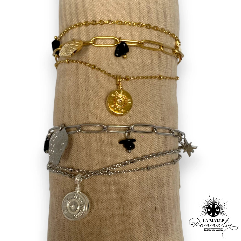 lamalledannalia-bijoux-bracelet-acier-inoxydable-feuille-perle-douille