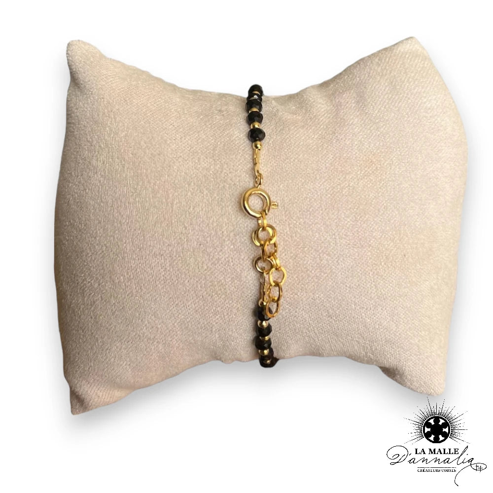 Bracelet corail véritable de Méditerranée avec Shiva porte bonheur