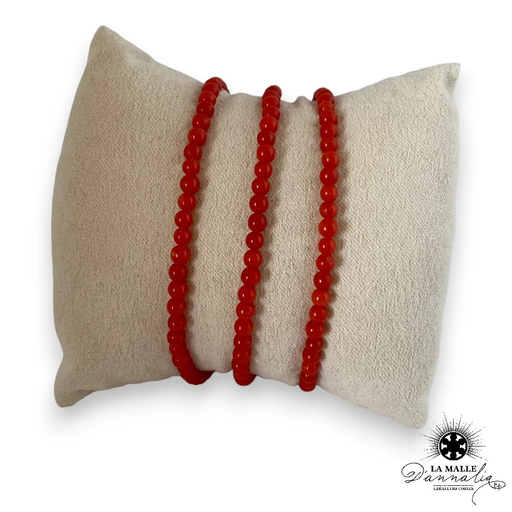 Bracelet corail corse lamalledannalia