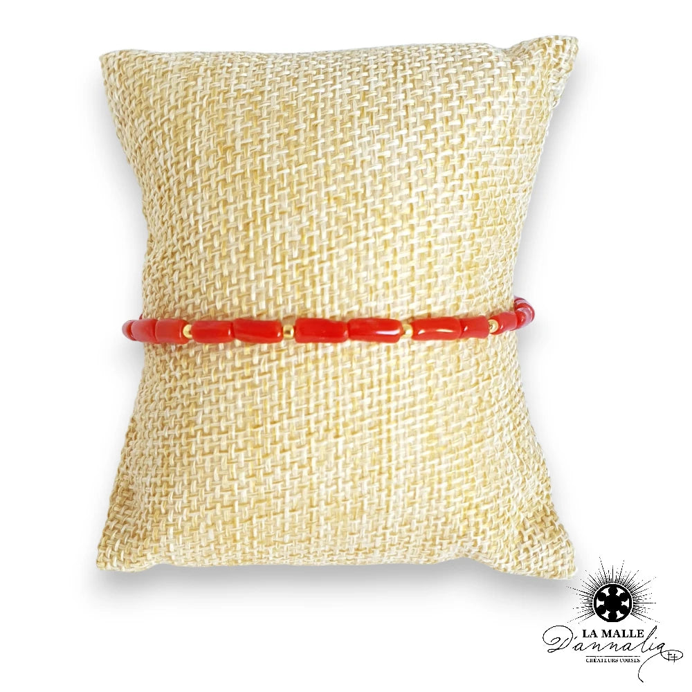 lamalledannalia-bijoux-bracelet-corail-acierinoxydable-corail-véritable-corse-pierre-tube-corail