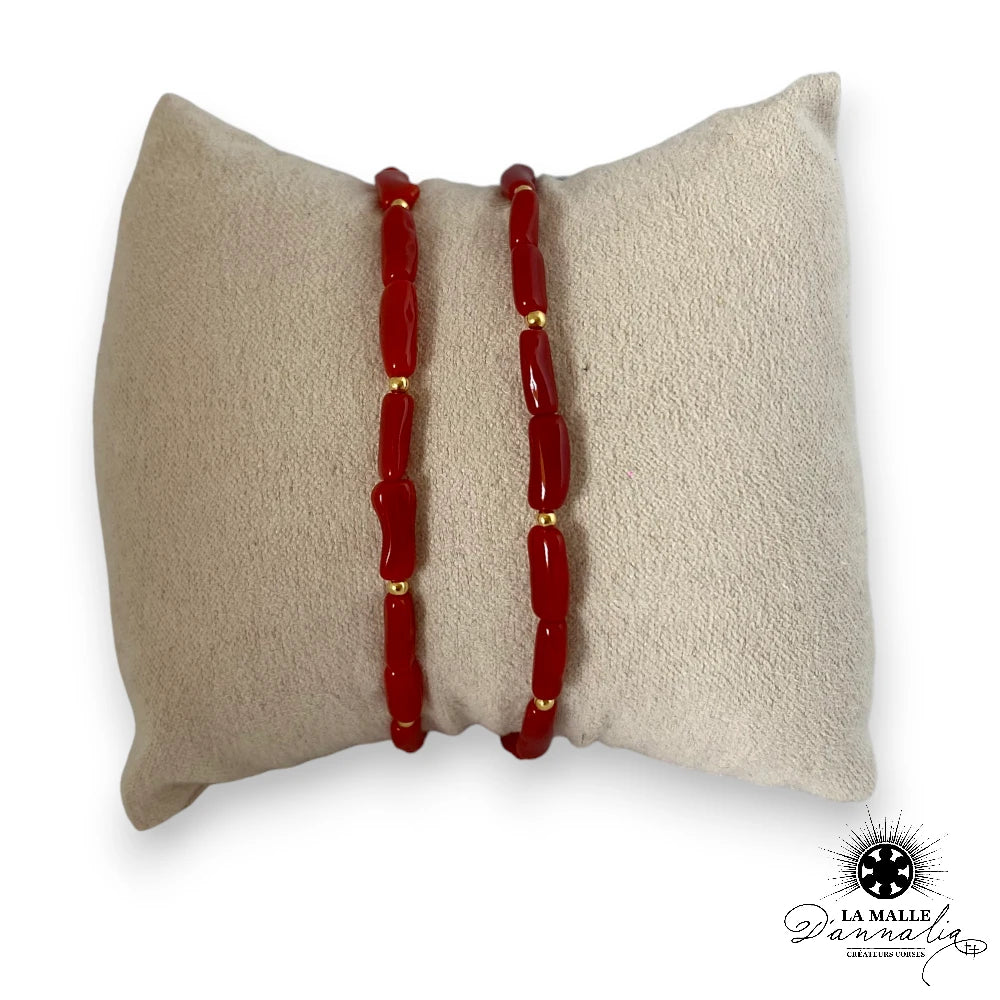 lamalledannalia-bijoux-bracelet-corail-acierinoxydable-corail-véritable-corse-pierre-tube
