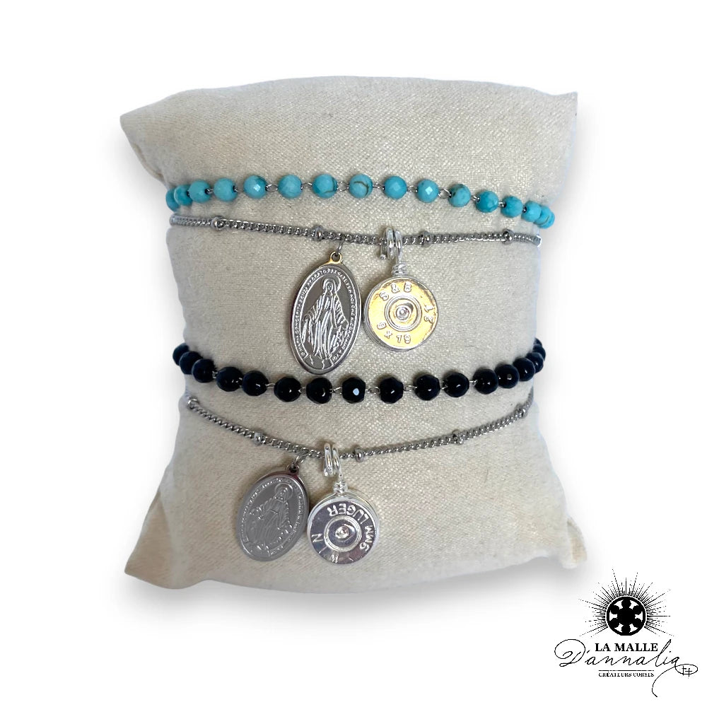 lamalledannalia-bijoux-bracelet-douille-9mm-acier-inoxydable-vierge-turquoise-noir