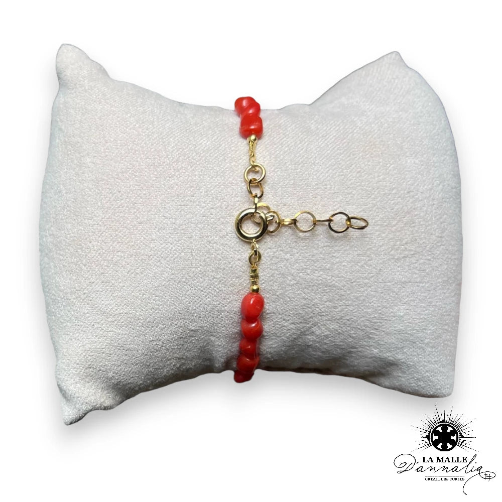 lamalledannalia-bijoux-braceletcorail-acierinoxydable-corail-véritable-pierre-corail-mediterannee-fermoire