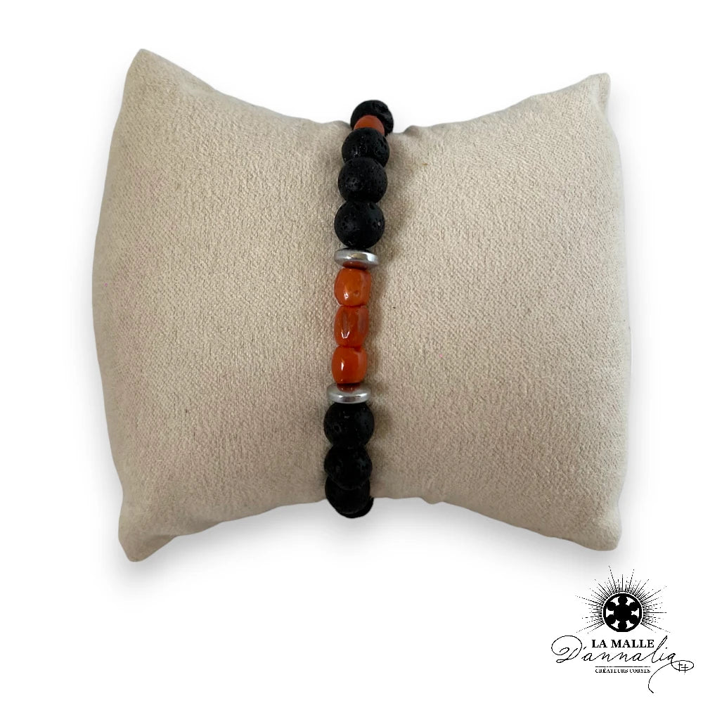 lamalledannalia-bijoux-braceletcorail-acierinoxydable-corail-véritable-pierre-corail-pierreronde