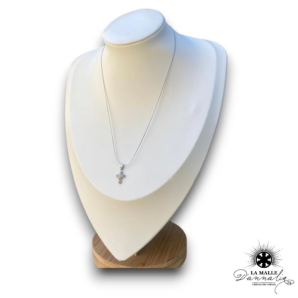 lamalledannalia-bijoux-collier-croix-blanc-buste-acier-inoxydable-argent
