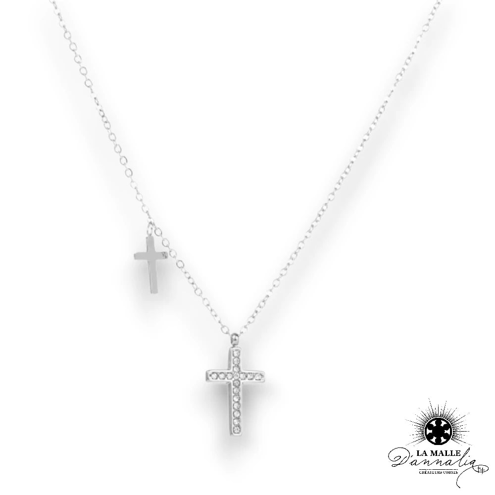 lamalledannalia-bijoux-collier-croix-strass-acierinoxydable-argent