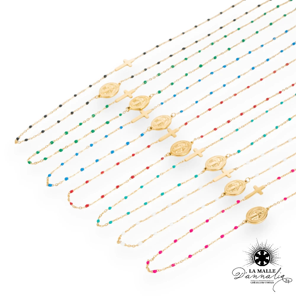 lamalledannalia-bijoux-collier-croix-vierge-acierinoxydable-dore