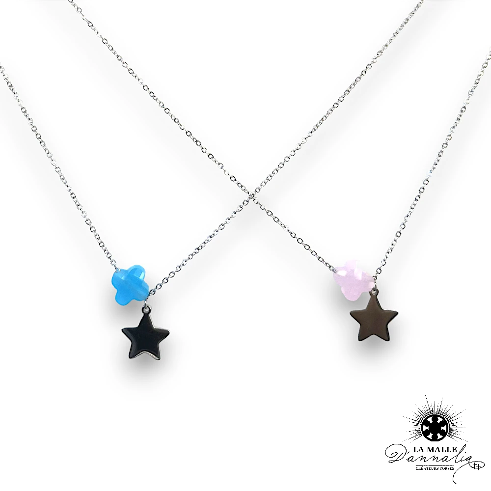 lamalledannalia-bijoux-collier-etoile-treffle-acier-inoxydable