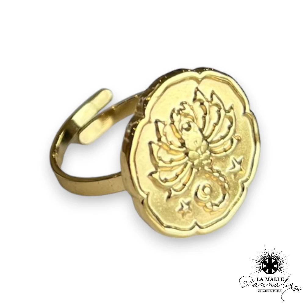 lamalledannalia-bijoux-fantaisie-acierinoxydable-baguedore-astrologie-bagueastro-baguescorpion
