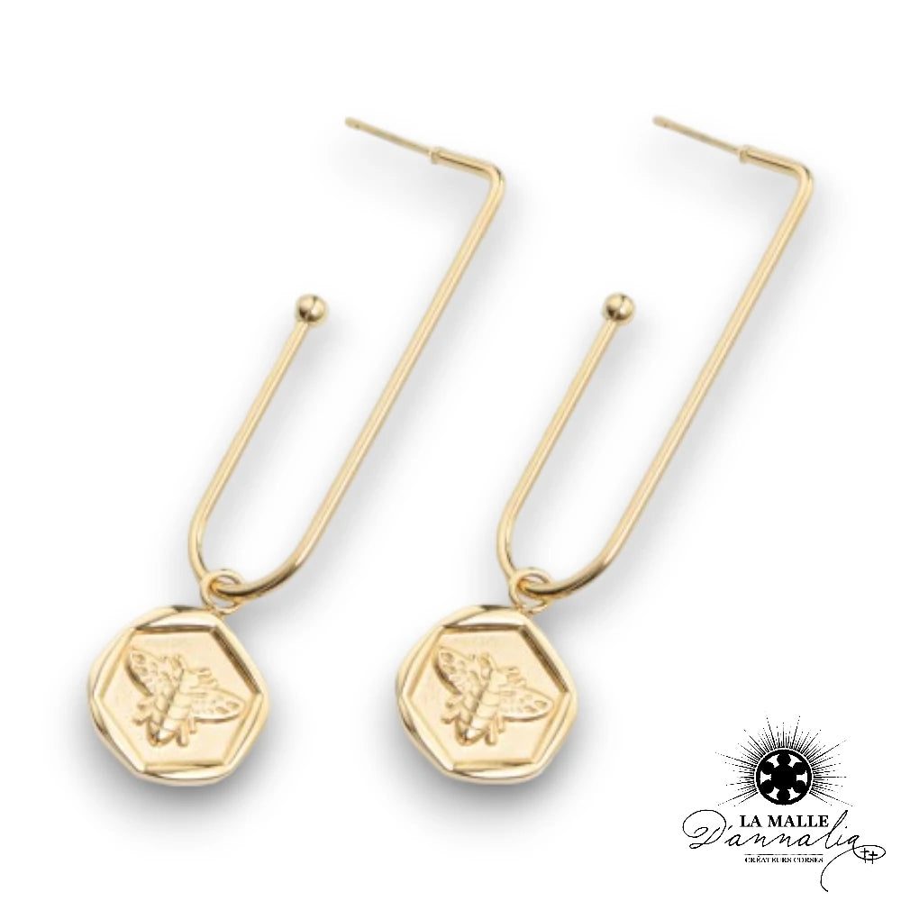 lamalledannalia-boucle-oreille-acier-inoxydable-dore-abeille