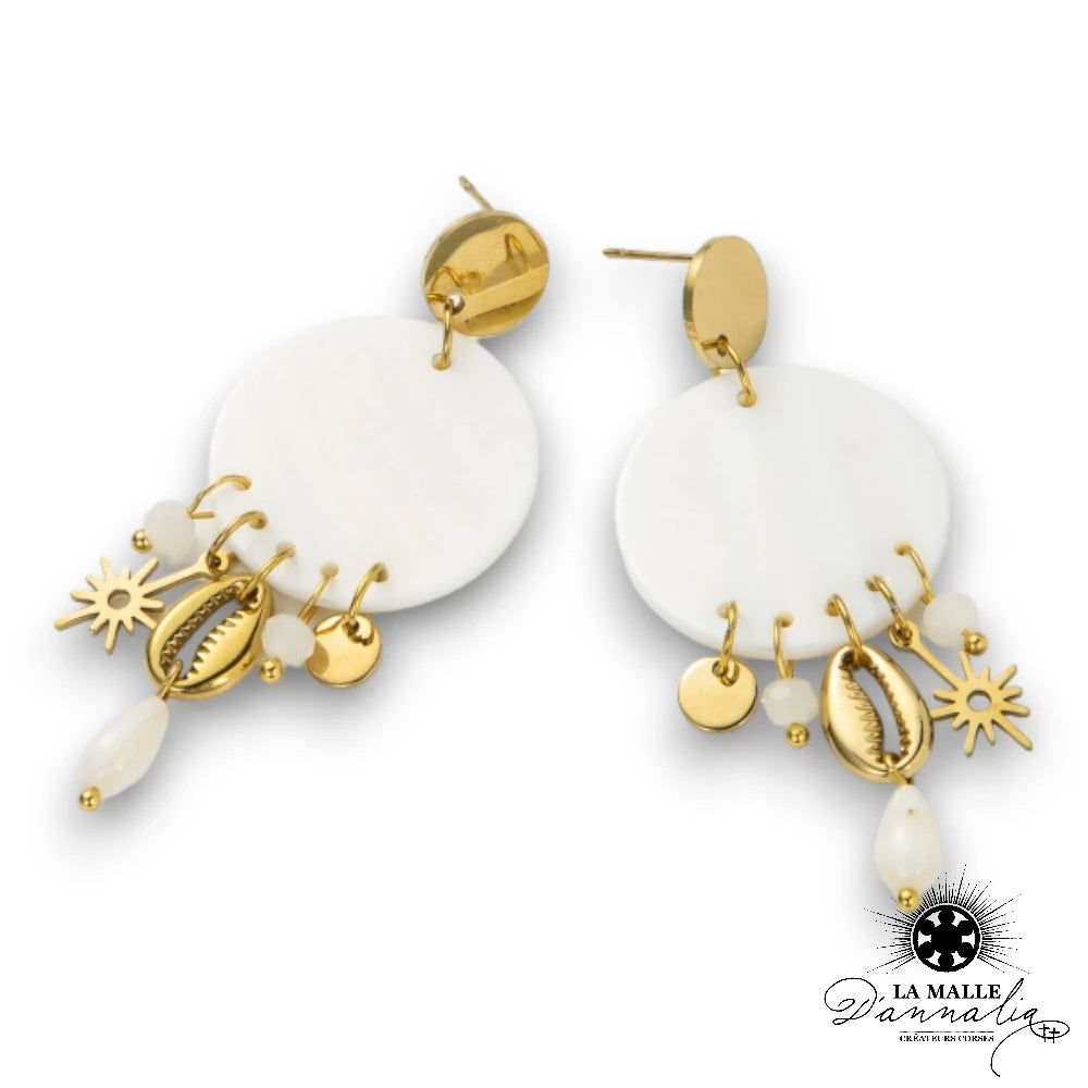 lamalledannalia-boucle-oreille-acier-inoxydacroix-etoile-coquillage-perle-blanc-dore
