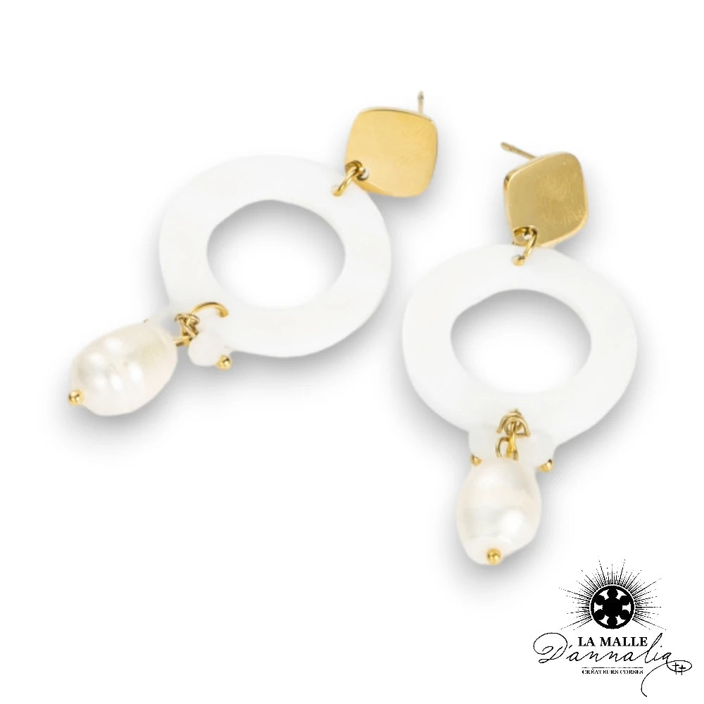 lamalledannalia-boucle-oreille-acier-inoxydacroix-perle-blanc-dore