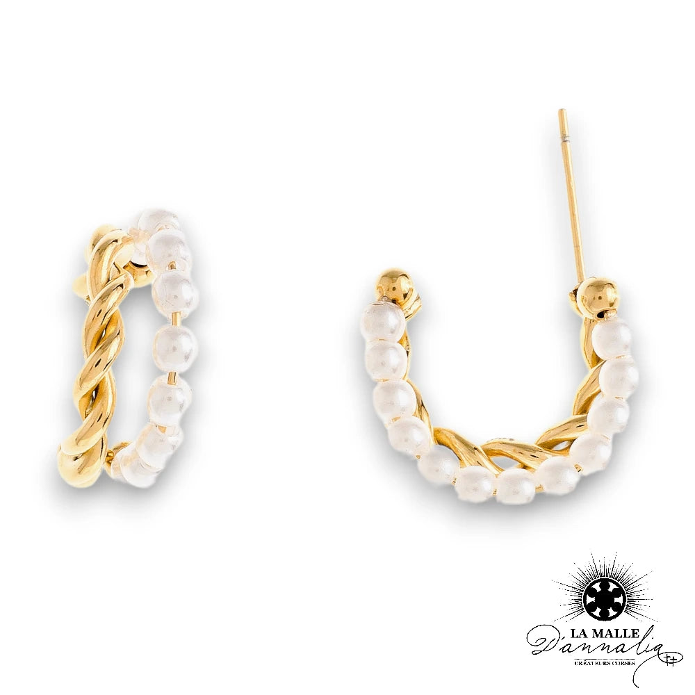 lamalledannalia-boucle-oreille-acier-inoxydacroix-perle-blanche-dore