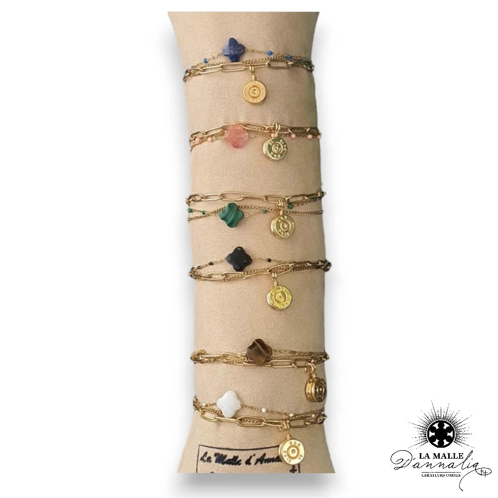 lamalledannalia-bracelet-acier-inoxydable-trefle-douille