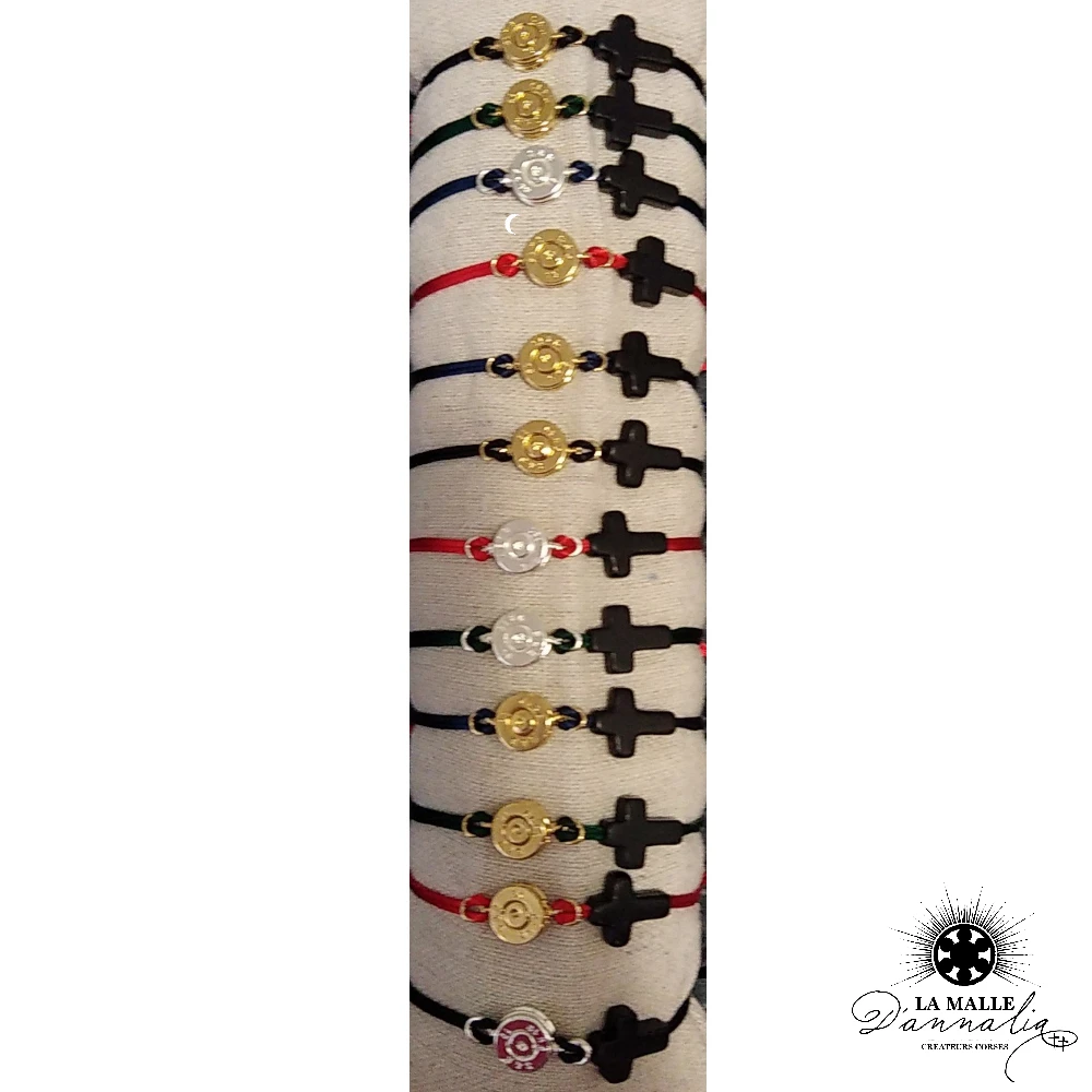 lamalledannalia bracelet douille croix