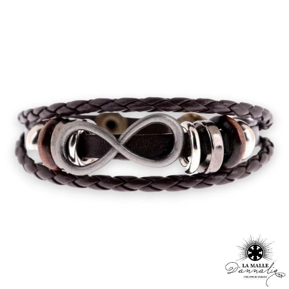 bracelet infini perle metal lamalledannalia