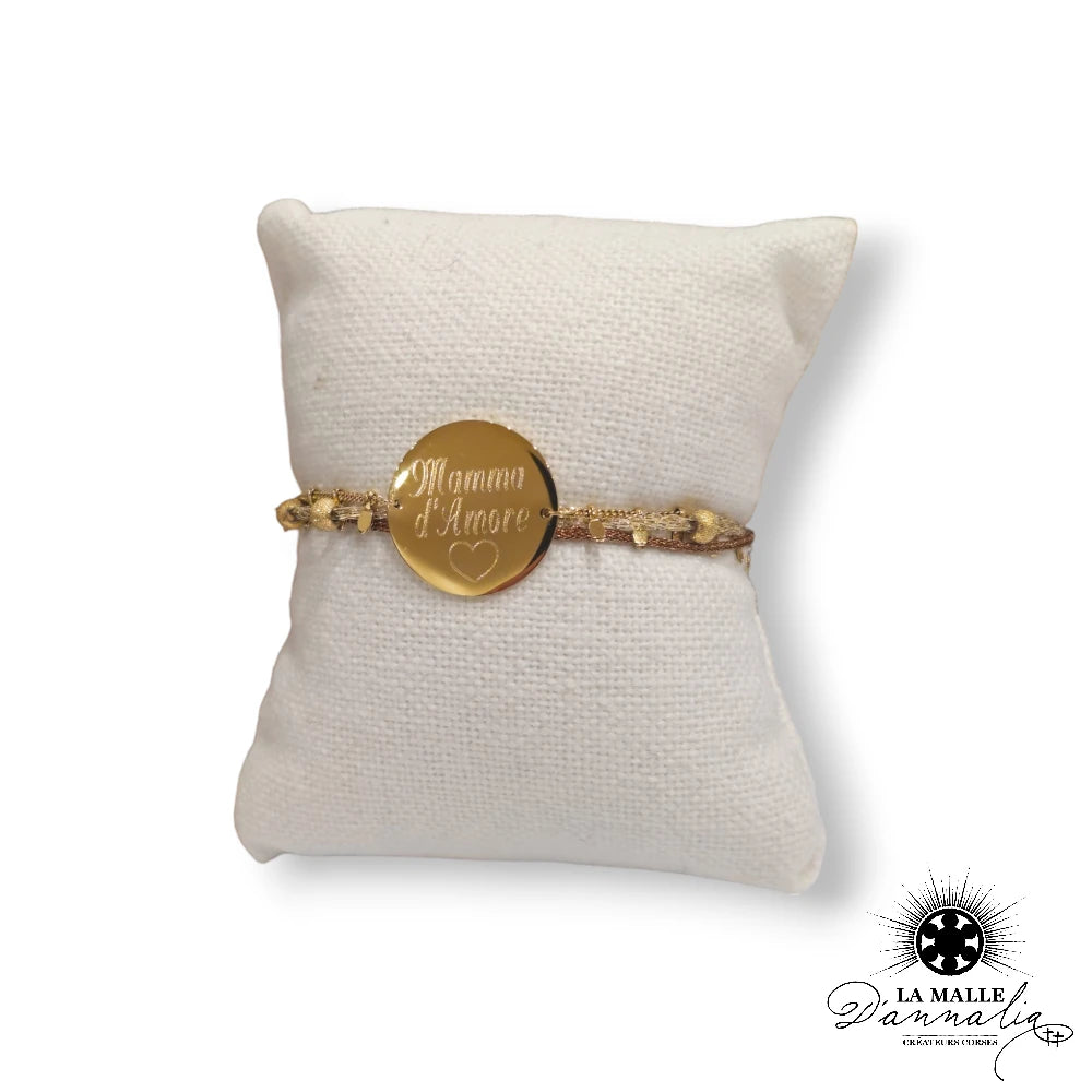 lamalledannalia-bracelet-personnalisation-gravure-mamma-damore-coeur-dore-crieation-corse