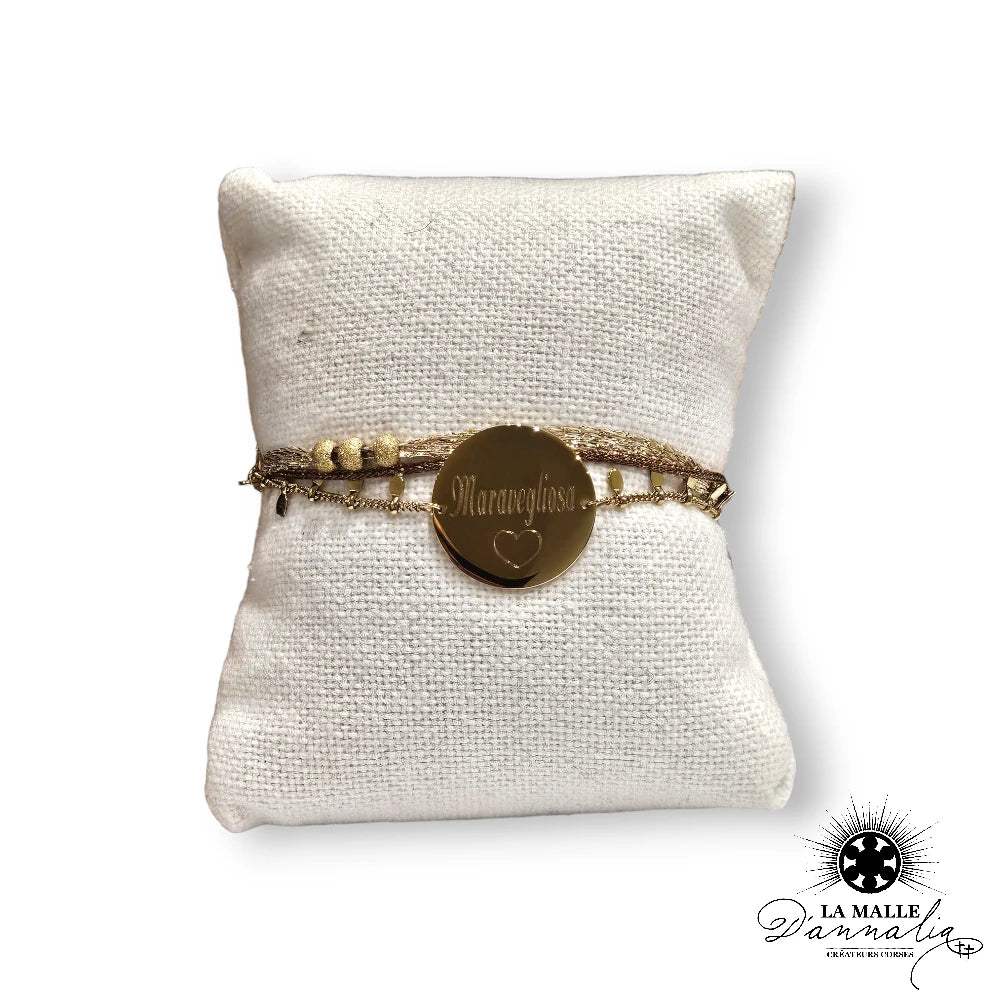 lamalledannalia-bracelet-personnalisation-gravure-maravegliosa-coeur-dore-creation-corse