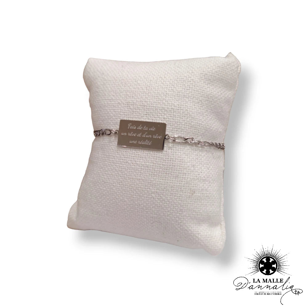 lamalledannalia-bracelet-personnalisation-gravure-vie-reve-realite-damore-dore-creation-corse