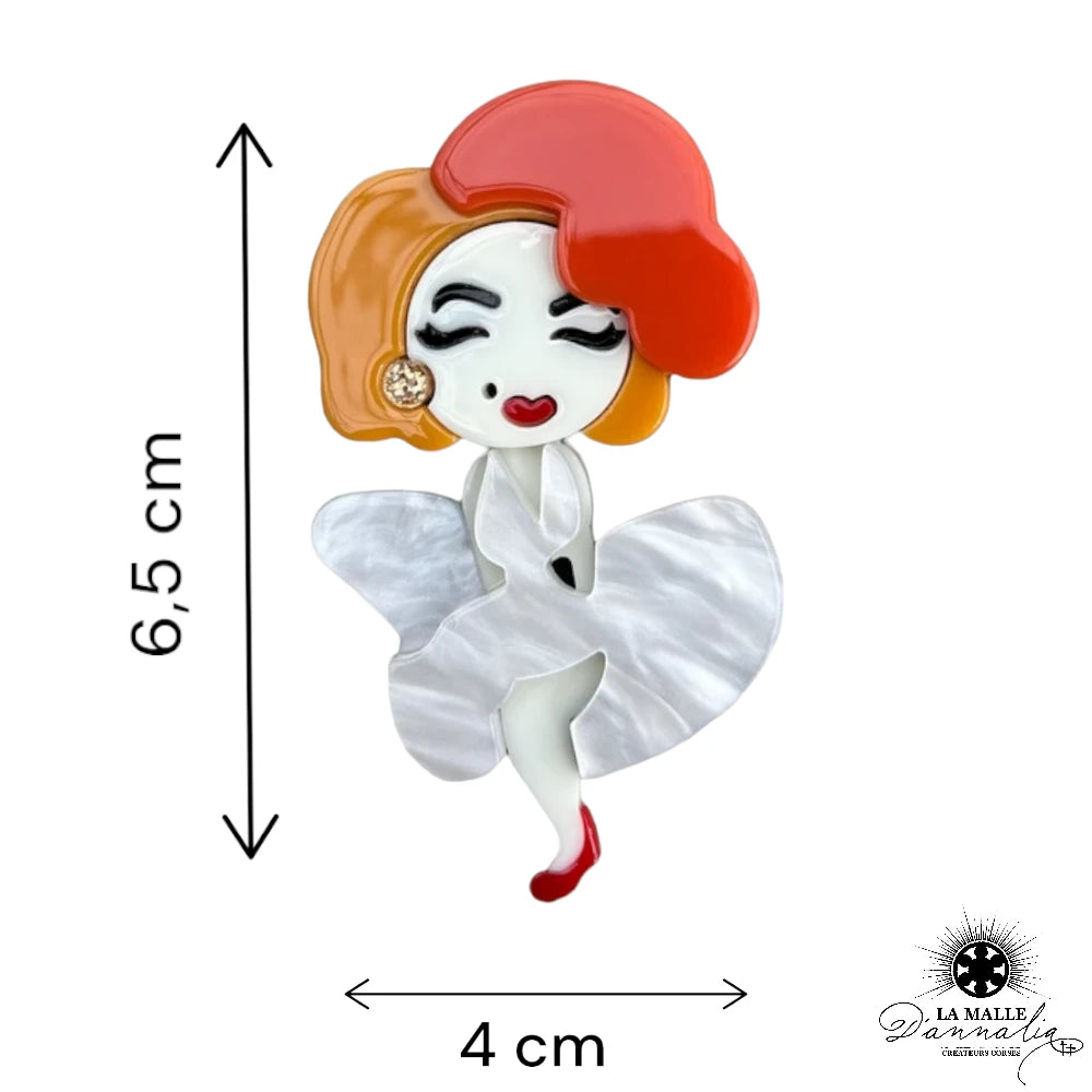 Broche bijou Marilyn Monroe